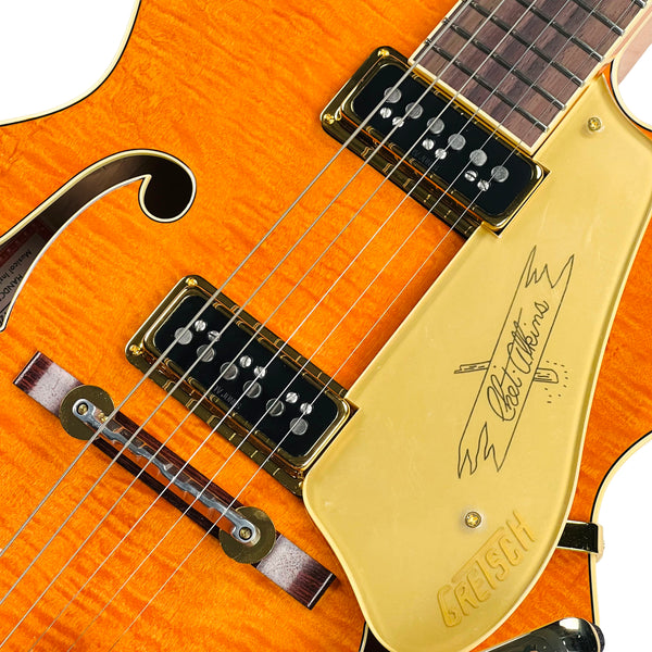 Gretsch G6120T-55 Vintage Select Edition '55 Chet Atkins Hollow Body with Bigsby - Western Orange Stain Lacquer - 6