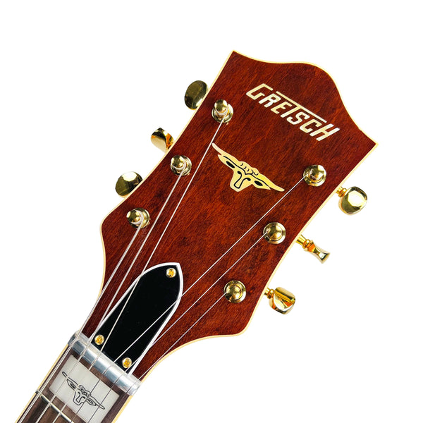 Gretsch G6120T-55 Vintage Select Edition '55 Chet Atkins Hollow Body with Bigsby - Western Orange Stain Lacquer - 8