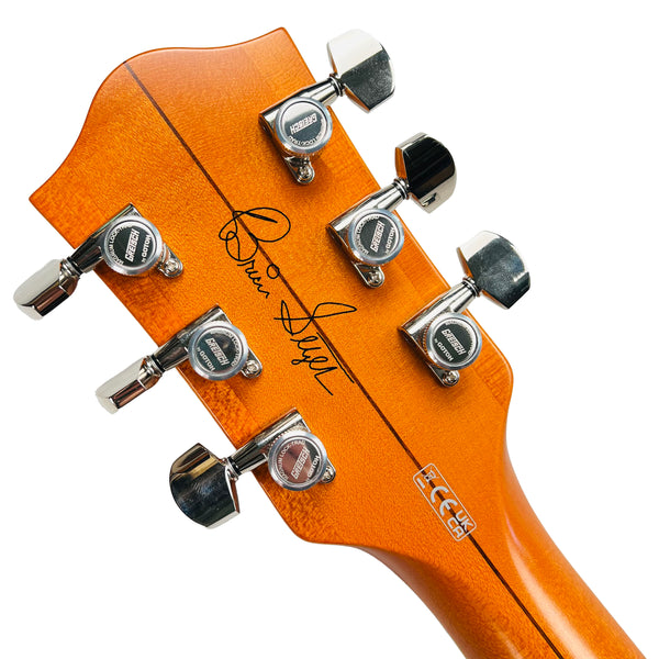 Gretsch G6120T-BSSMK Brian Setzer Signature Nashville Hollow Body '59 "Smoke" with Bigsby - Smoke Orange - 14