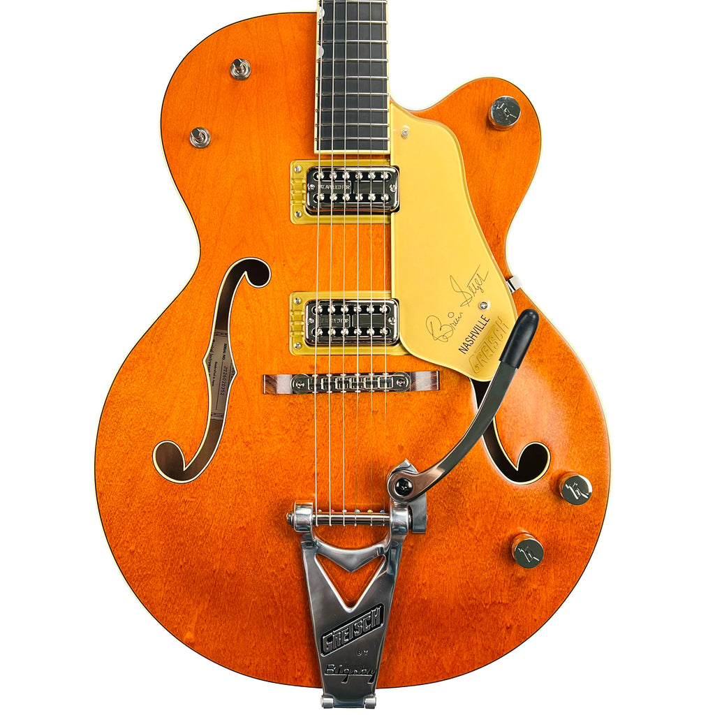 Gretsch G6120T-BSSMK Brian Setzer Signature Nashville Hollow Body '59 "Smoke" with Bigsby - Smoke Orange - 1