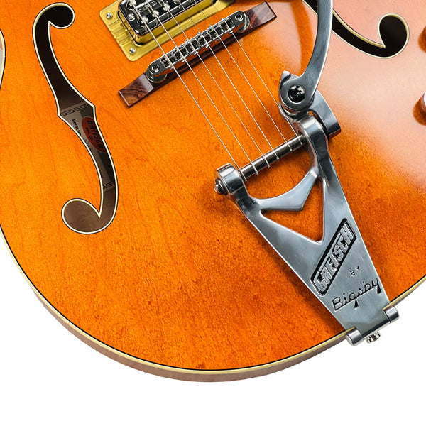 Gretsch G6120T-BSSMK Brian Setzer Signature Nashville Hollow Body '59 "Smoke" with Bigsby - Smoke Orange - 4