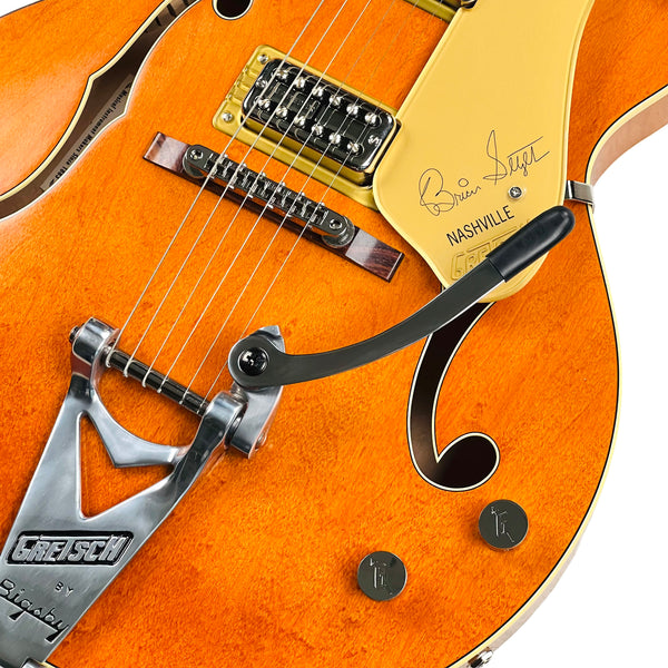 Gretsch G6120T-BSSMK Brian Setzer Signature Nashville Hollow Body '59 "Smoke" with Bigsby - Smoke Orange - 5