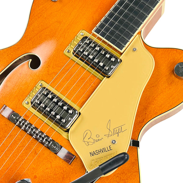 Gretsch G6120T-BSSMK Brian Setzer Signature Nashville Hollow Body '59 "Smoke" with Bigsby - Smoke Orange - 6