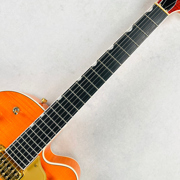 Gretsch G6120TM Chet Atkins Nashville Hollow Body Tiger Maple 2009 - Orange Stain - 10