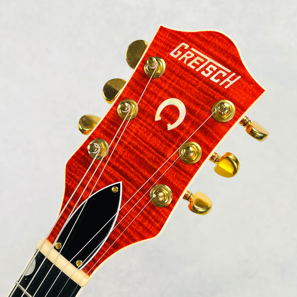 Gretsch G6120TM Chet Atkins Nashville Hollow Body Tiger Maple 2009 - Orange Stain - 11