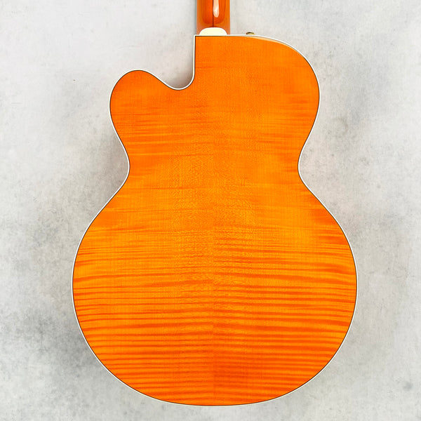 Gretsch G6120TM Chet Atkins Nashville Hollow Body Tiger Maple 2009 - Orange Stain - 12