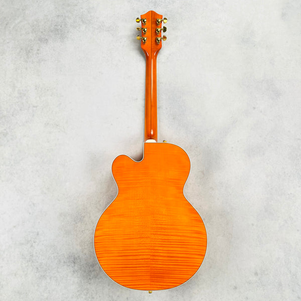 Gretsch G6120TM Chet Atkins Nashville Hollow Body Tiger Maple 2009 - Orange Stain - 13