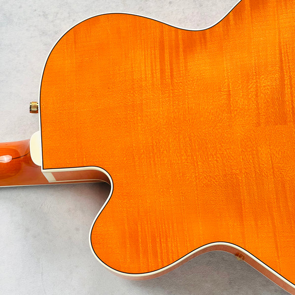 Gretsch G6120TM Chet Atkins Nashville Hollow Body Tiger Maple 2009 - Orange Stain - 15