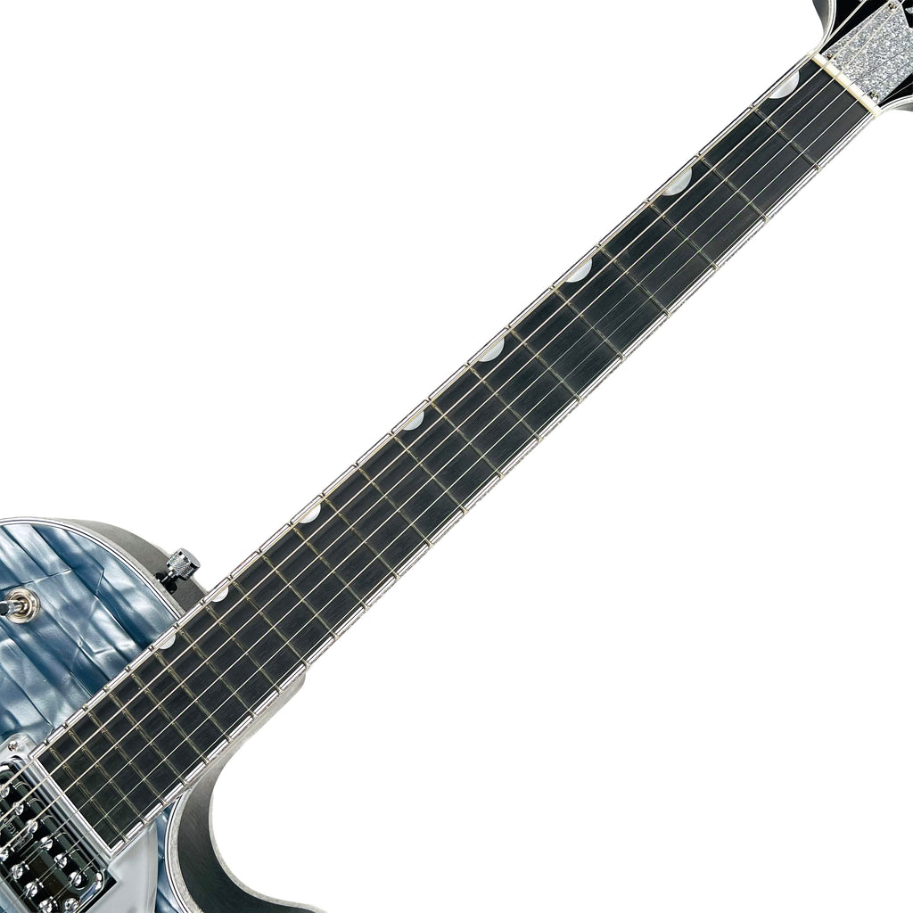 Gretsch G6134T-58 Limited Edition Penguin String-Thru Bigsby - Light Blue Pearl - 7