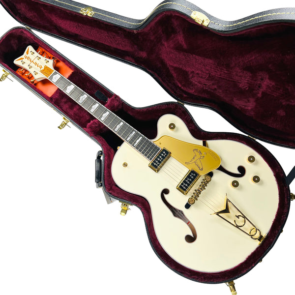 Gretsch G6136-55 Vintage Select Edition '55 Falcon Hollow Body with Cadillac Tailpiece - White Lacquer - 16