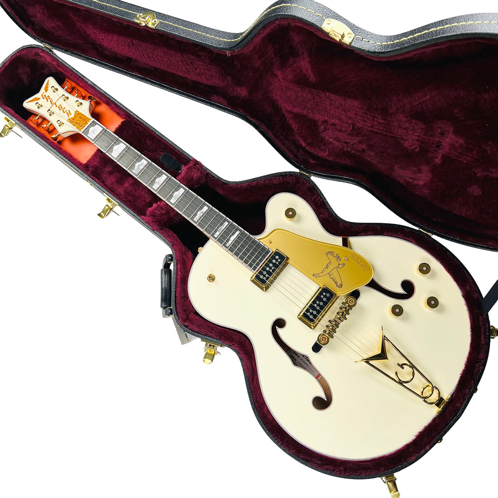Gretsch G6136-55 Vintage Select Edition '55 Falcon Hollow Body with Cadillac Tailpiece - White Lacquer - 16