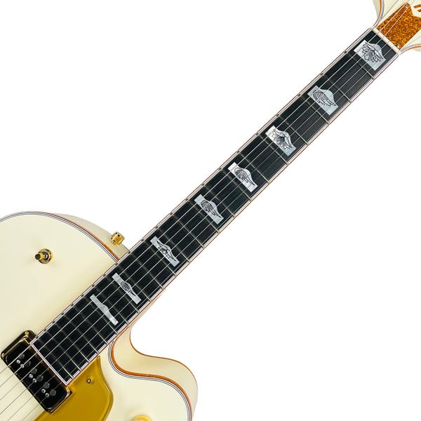 Gretsch G6136-55 Vintage Select Edition '55 Falcon Hollow Body with Cadillac Tailpiece - White Lacquer - 7