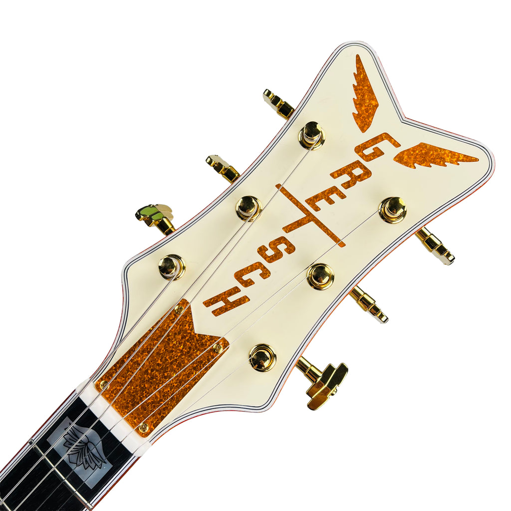 Gretsch G6136-55 Vintage Select Edition '55 Falcon Hollow Body with Cadillac Tailpiece - White Lacquer - 8