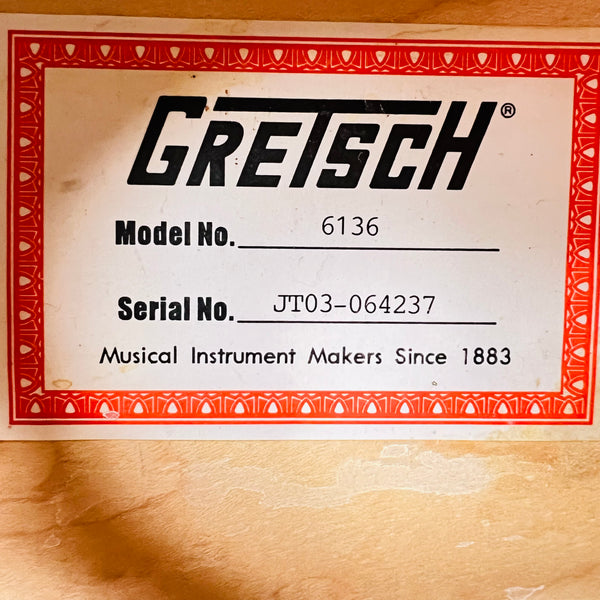 Gretsch G6136 White Falcon Cadillac Tailpiece 2006 - White - 8