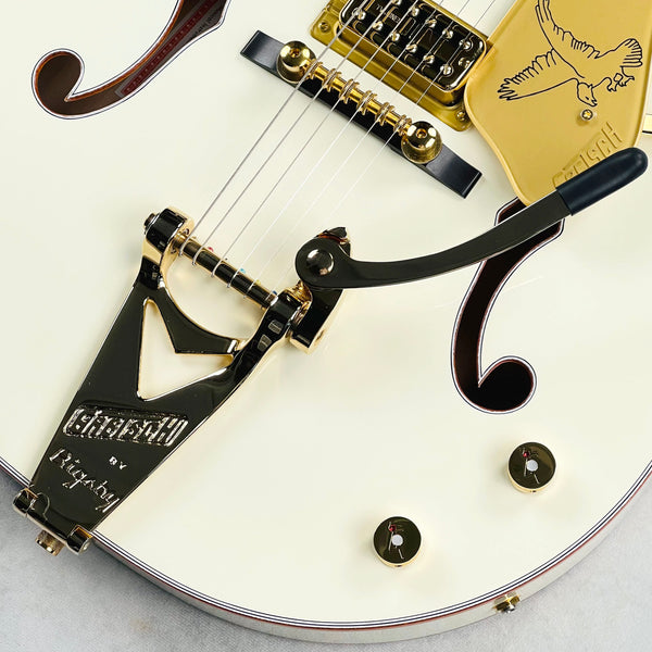 Gretsch G6136T-59 Vintage Select Edition '59 Falcon Hollow Body with Bigsby - White Lacquer - 5
