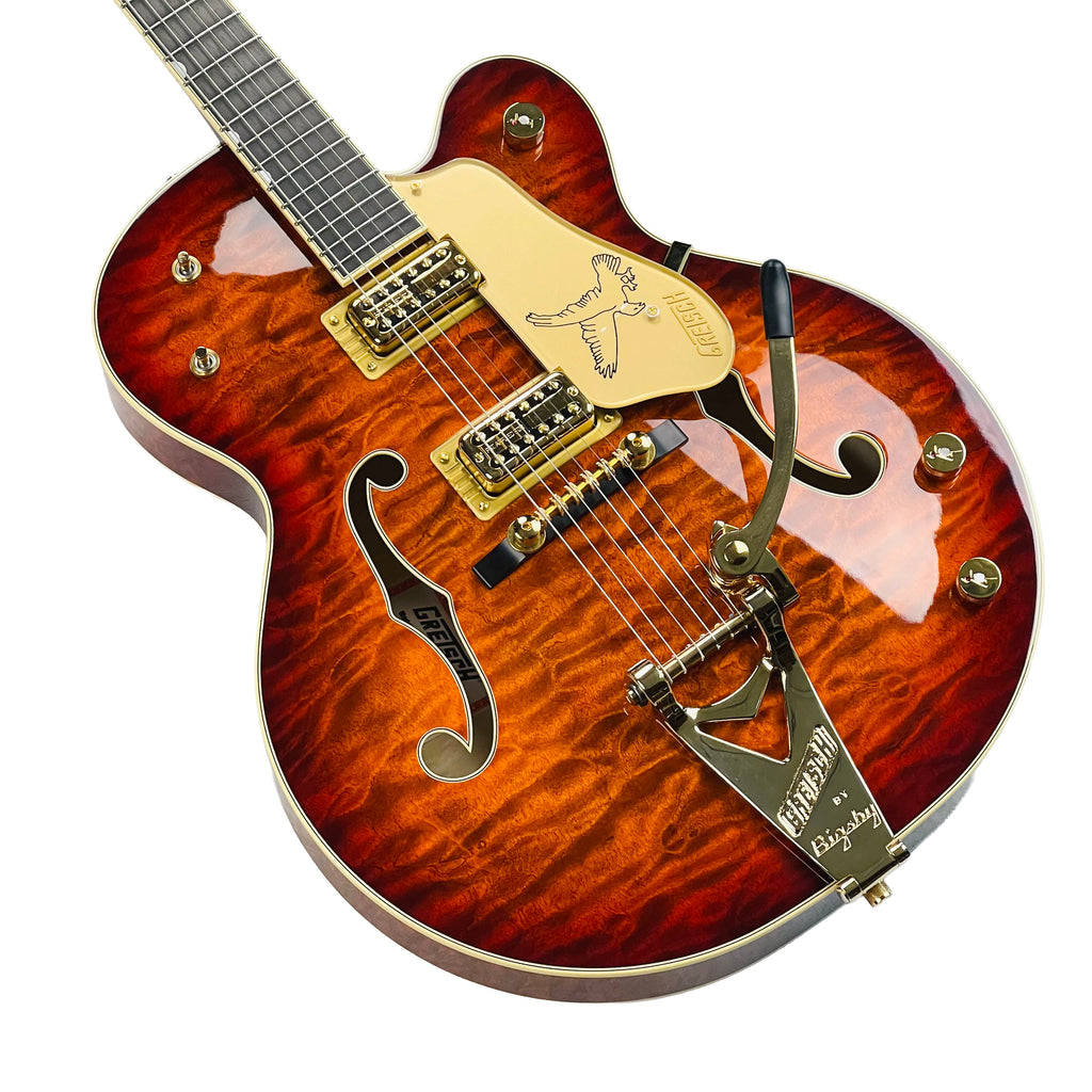 Gretsch G6136TGQM-59 Limited Edition Quilt Classic Falcon with Bigsby - Forge Glow - 3