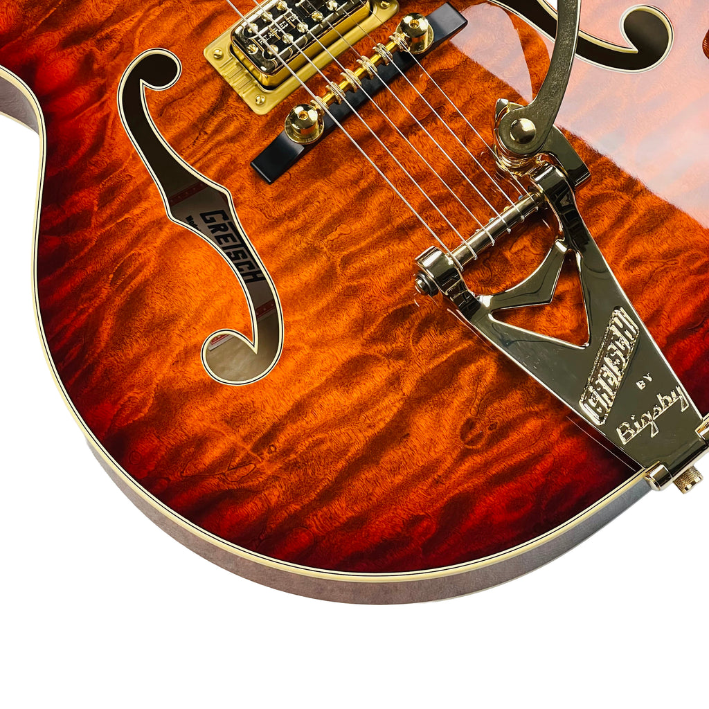 Gretsch G6136TGQM-59 Limited Edition Quilt Classic Falcon with Bigsby - Forge Glow - 6