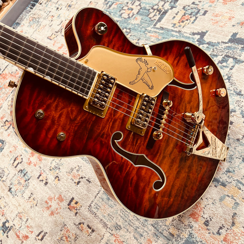 Gretsch G6136TGQM-59 Limited Edition Quilt Classic Falcon with Bigsby - Forge Glow - Body
