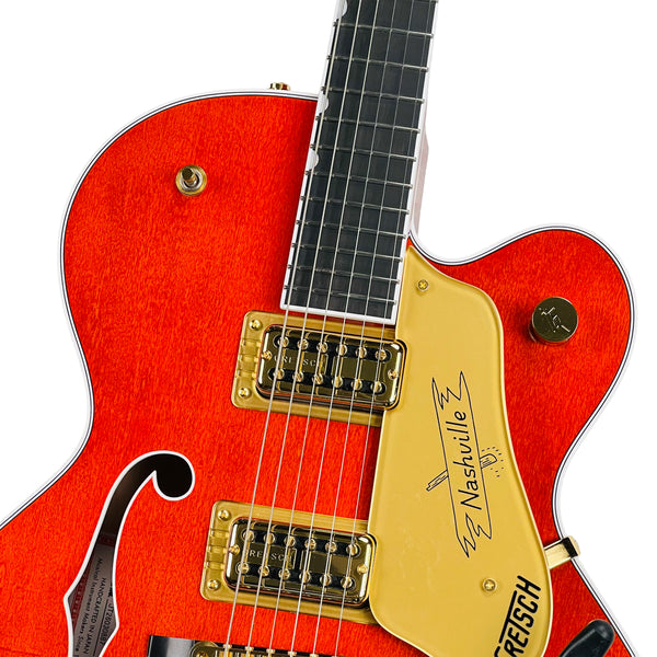 Gretsch Nashville Hollow Body with String-Thru Bigsby and Gold Hardware - Orange Stain - 3