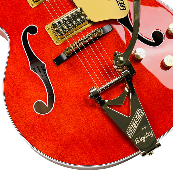 Gretsch Nashville Hollow Body with String-Thru Bigsby and Gold Hardware - Orange Stain - 4