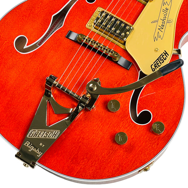 Gretsch Nashville Hollow Body with String-Thru Bigsby and Gold Hardware - Orange Stain - 5