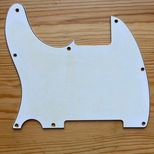 Unbranded  Left Handed Esquire Pickguard Relic/Distressed White