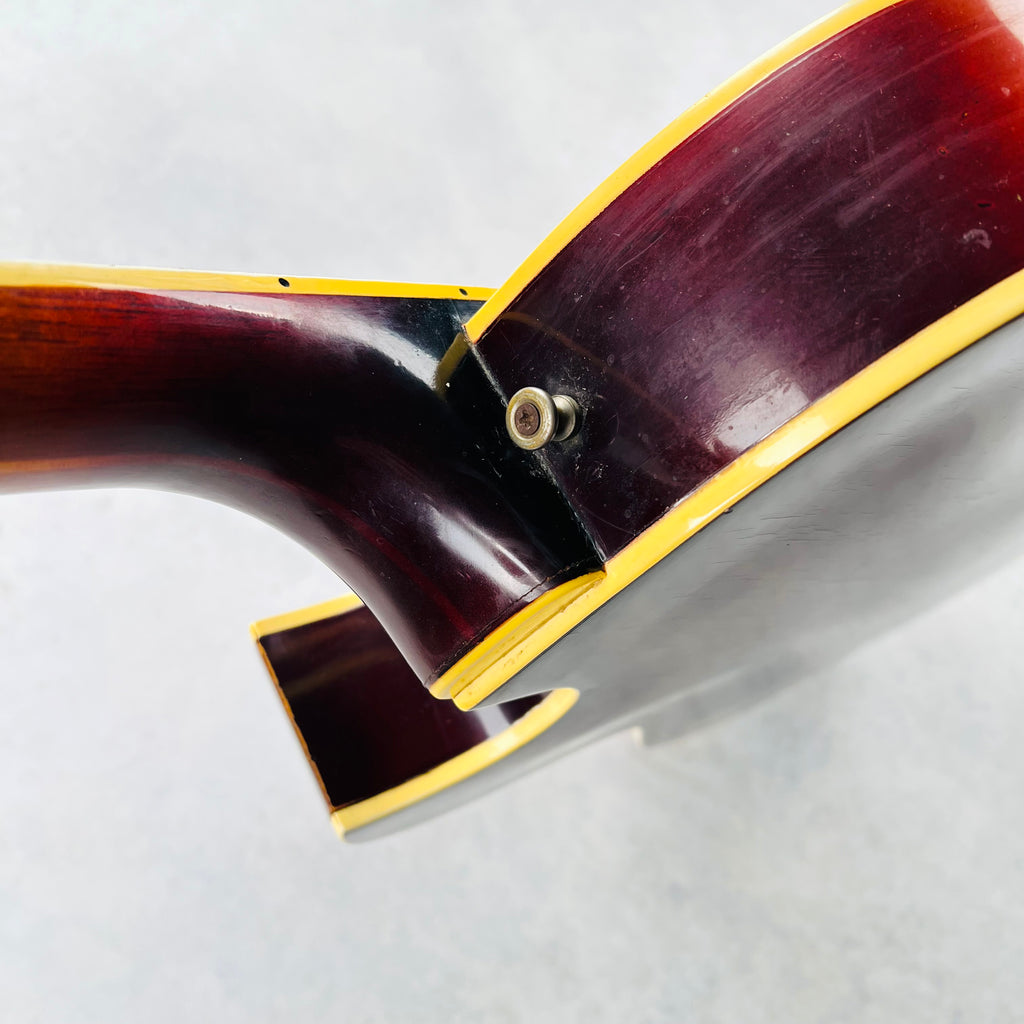 1961 Guild CE-100 DP Hollow Body Vintage Electric Guitar - Sunburst - 20