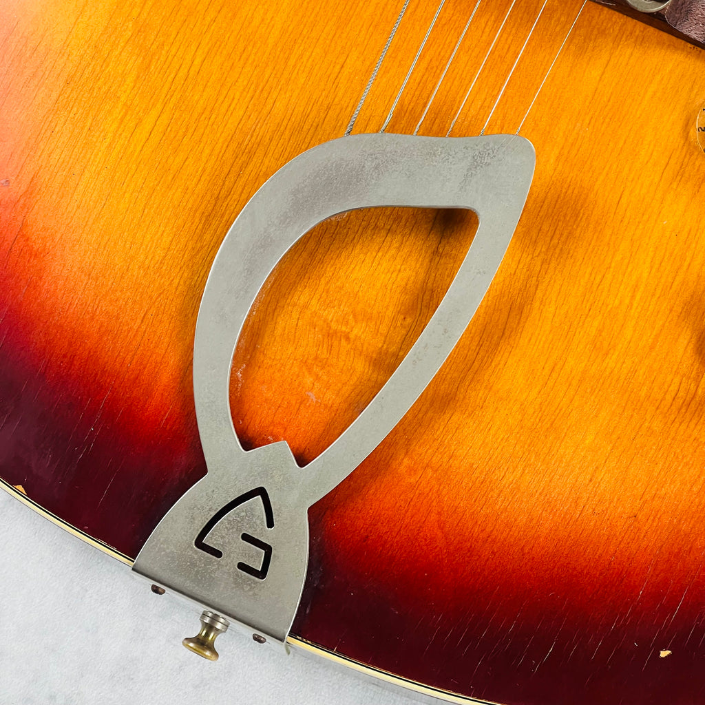 1961 Guild CE-100 DP Hollow Body Vintage Electric Guitar - Sunburst - 5