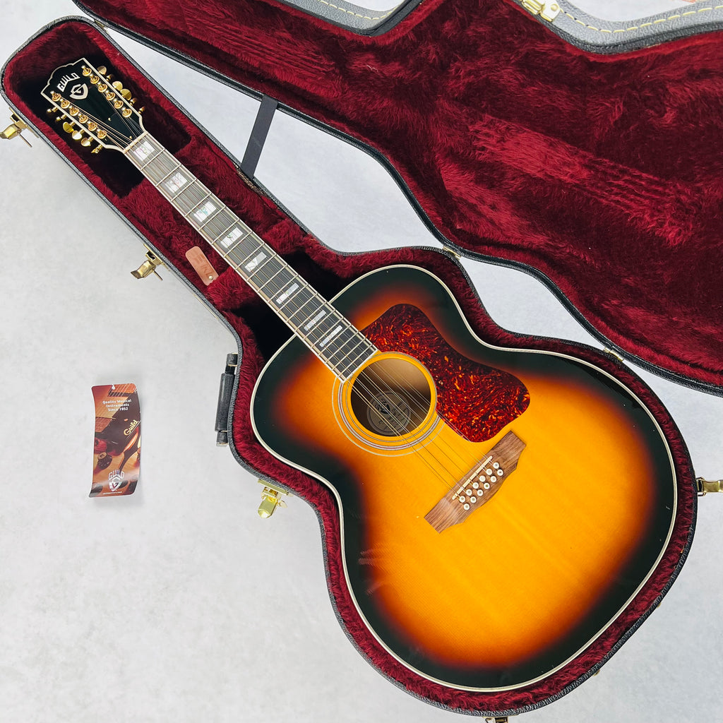 Guild F-412 12-String Jumbo Acoustic Guitar 2005 - Sunburst - 22
