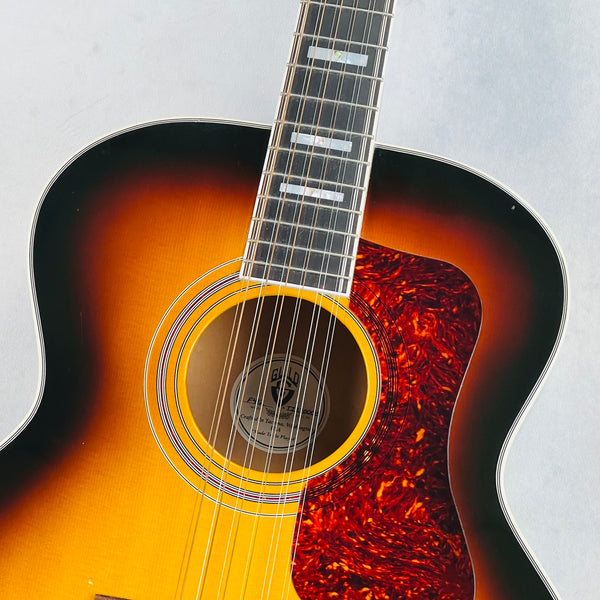 Guild F-412 12-String Jumbo Acoustic Guitar 2005 - Sunburst - 3