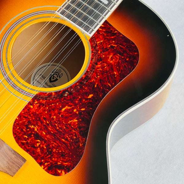 Guild F-412 12-String Jumbo Acoustic Guitar 2005 - Sunburst - 6
