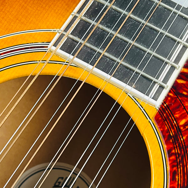 Guild F-412 12-String Jumbo Acoustic Guitar 2005 - Sunburst - 8