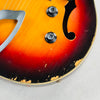 Guild T-100 Hollow Body 1967 - Sunburst - 6