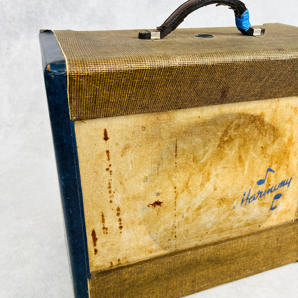 Harmony H205 1x12" Combo Amplifier 1950s - Blue & Tweed - 3