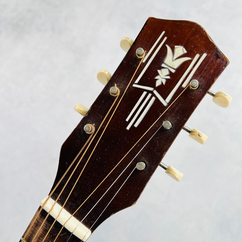 Harmony H8344 Flat Top Acoustic 1960s - Red Sunburst - 10