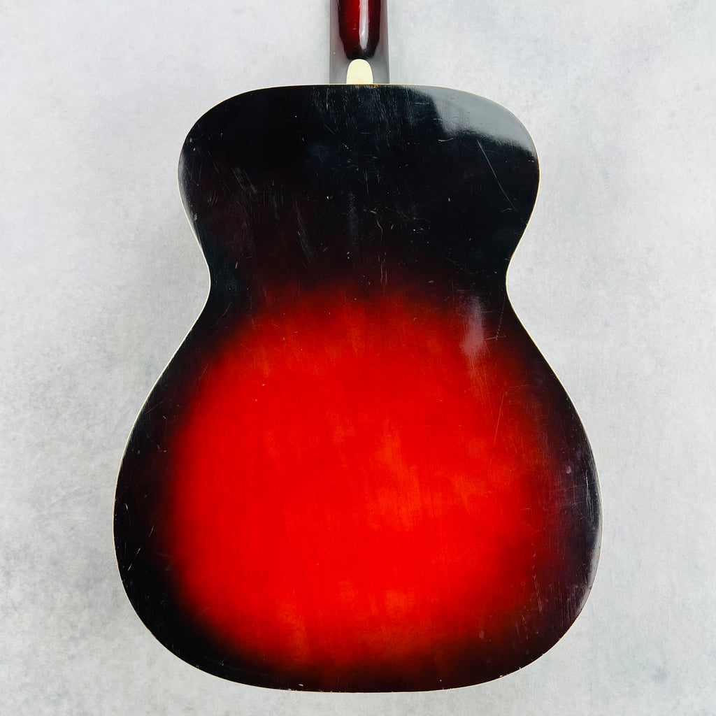 Harmony H8344 Flat Top Acoustic 1960s - Red Sunburst - 11