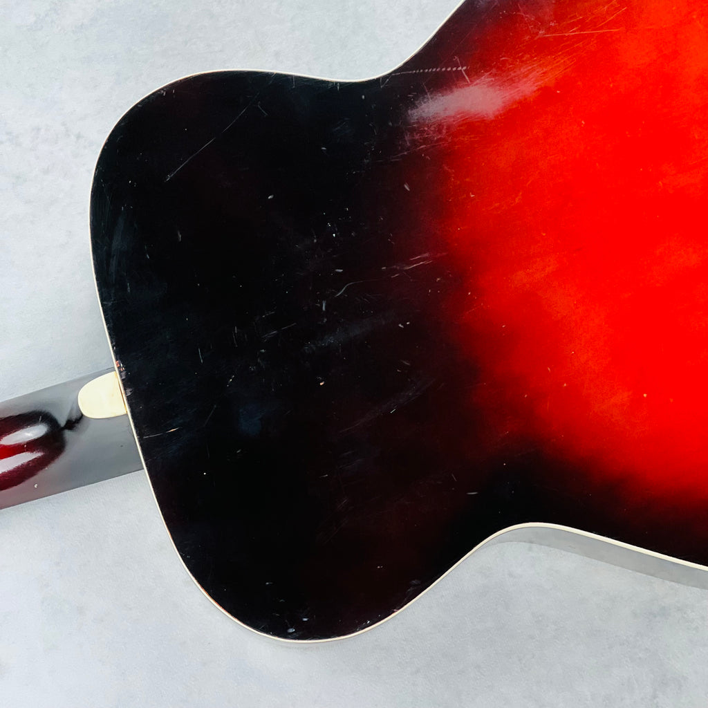 Harmony H8344 Flat Top Acoustic 1960s - Red Sunburst - 14