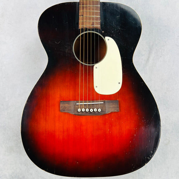 Harmony H8344 Flat Top Acoustic 1960s - Red Sunburst - 1