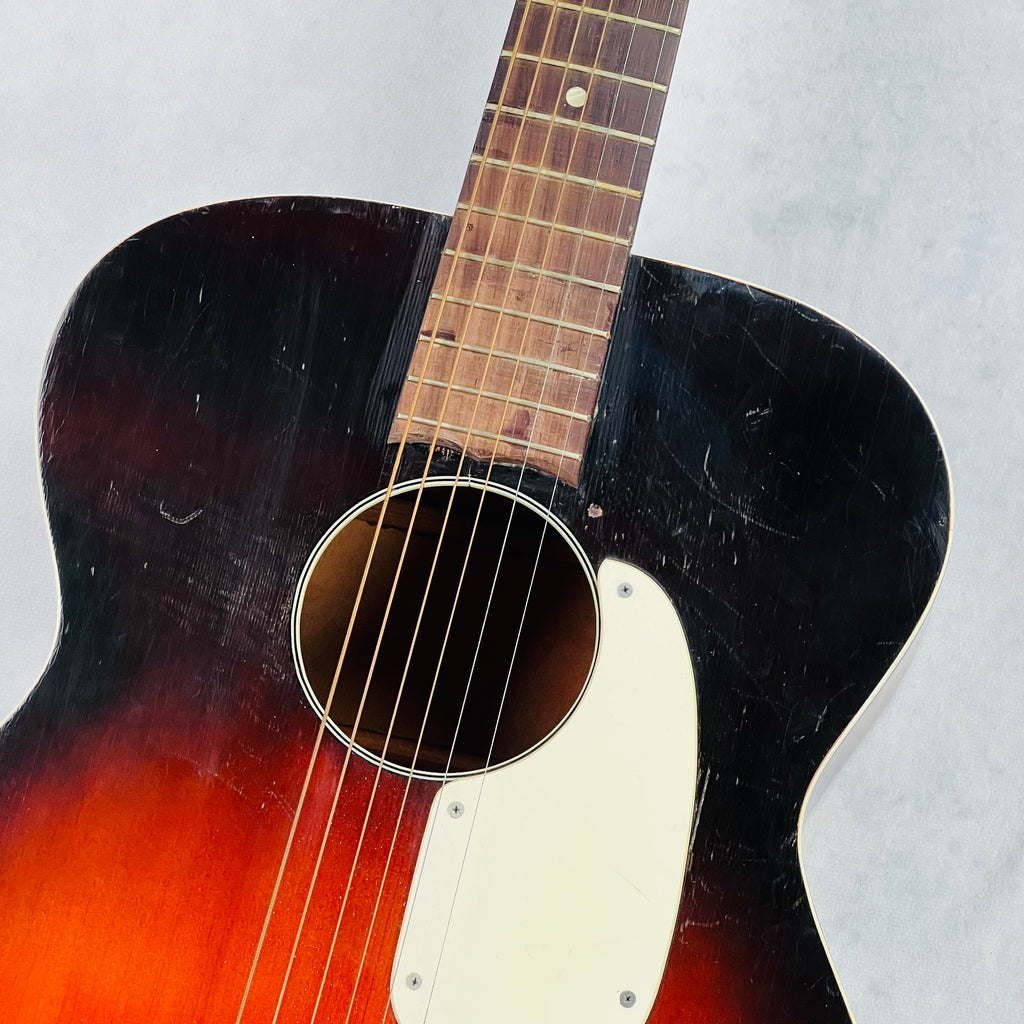 Harmony H8344 Flat Top Acoustic 1960s - Red Sunburst - 3