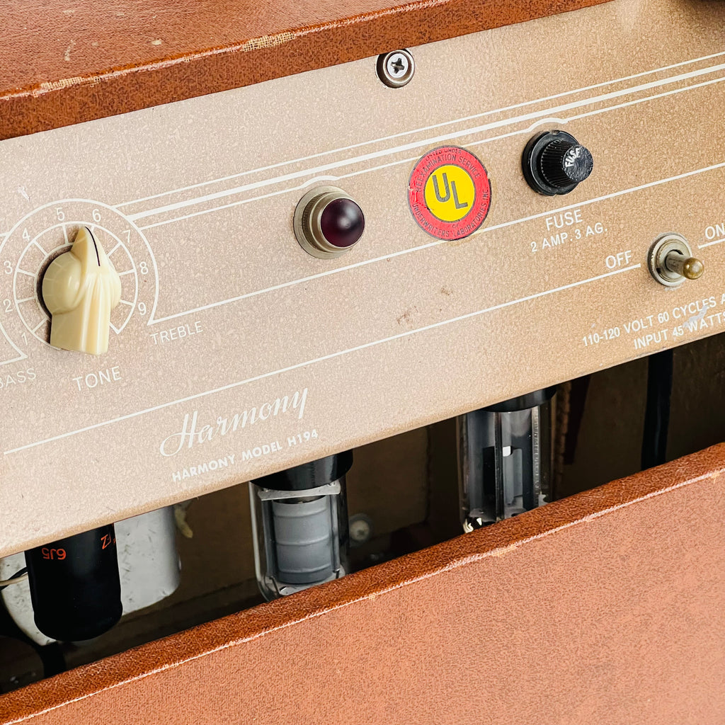 Harmony Model H194 1x8" Combo Amplifier 1950s - Brown - 11