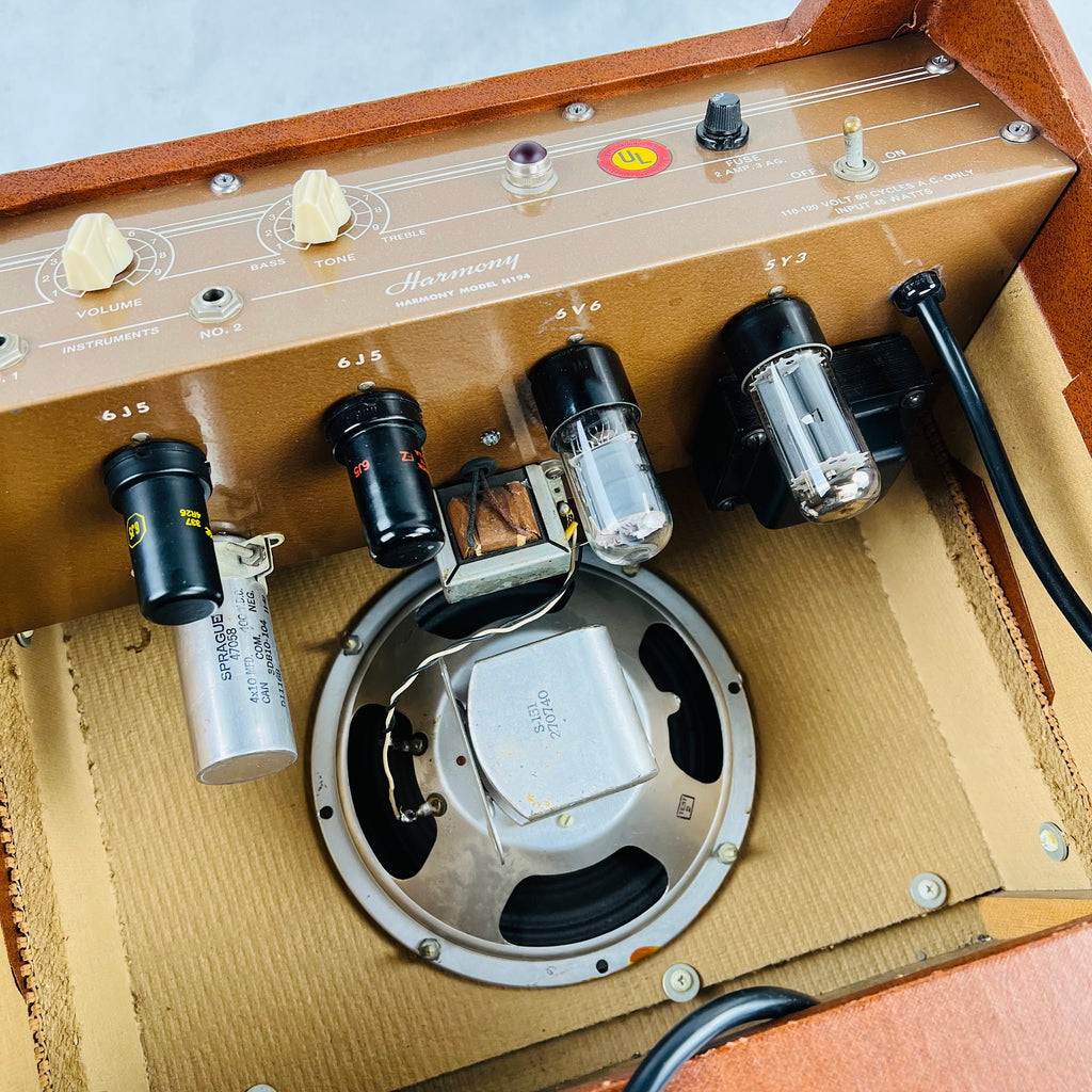 Harmony Model H194 1x8" Combo Amplifier 1950s - Brown - 16