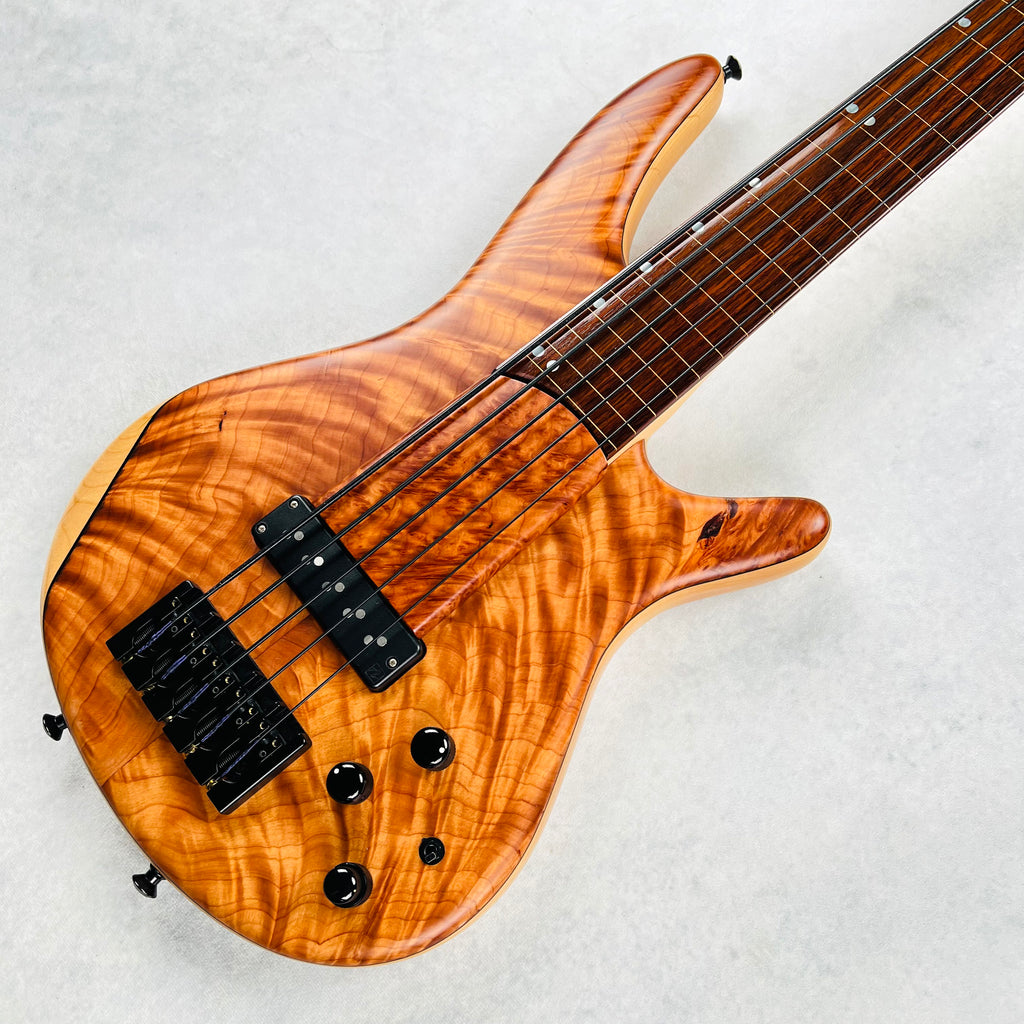 Ibanez LA Custom Shop SDGR 5-String Fretless Bass - Natural - 8