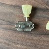 Kluson Deluxe Tuner Set Keystone Button No Line Single Ring Vintage 1952-1956 - Nickel - 6