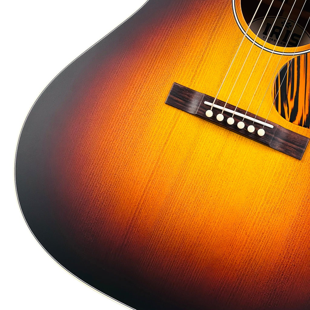 Iris DF Adirondack Slope Shoulder Dreadnought - Tobacco Burst - 4