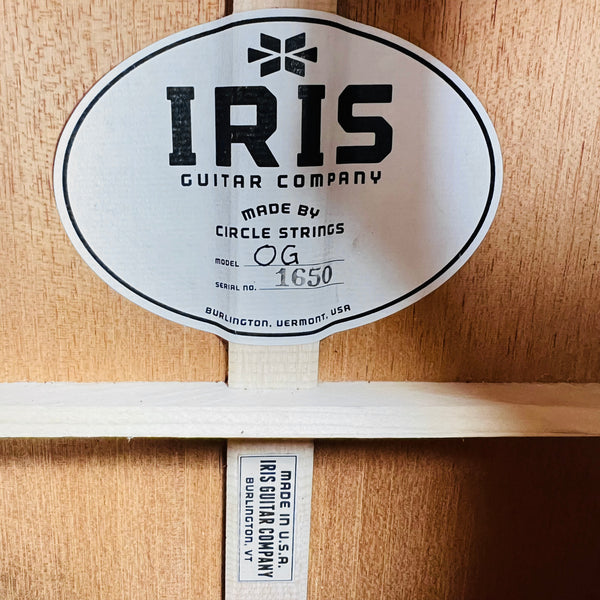Iris OG Adirondack Top Acoustic Guitar - Tobacco Burst - 7