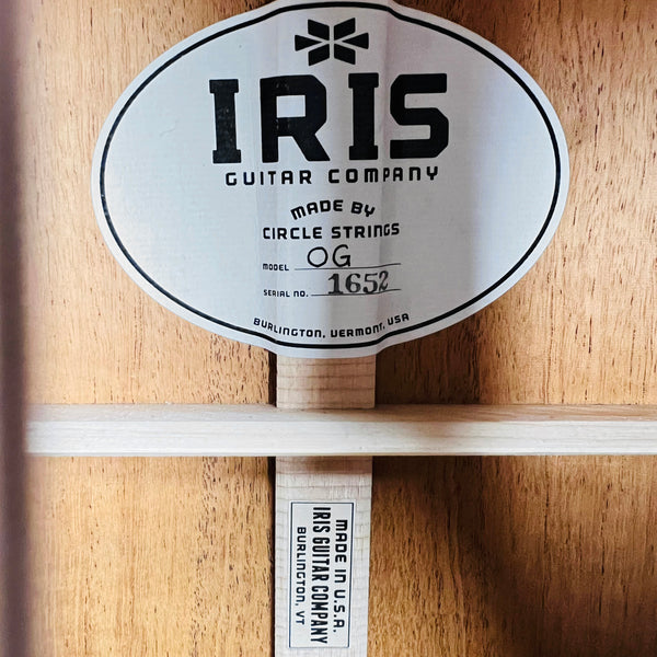 Iris OG All Mahogany 12-Fret Acoustic Guitar - Natural - 7