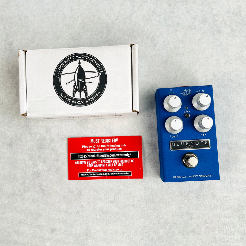J. Rockett Blue Note Select Overdrive Pedal - Blue - 9