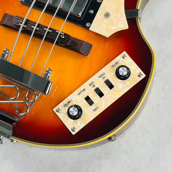 Jay Turser JTB-2B Violin Bass 2012 - Sunburst - 5