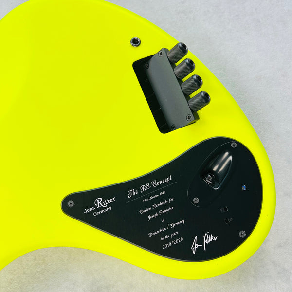 Jens Ritter R-8 Concept 4-String Bass 2020 - Screaming Yellow - 12