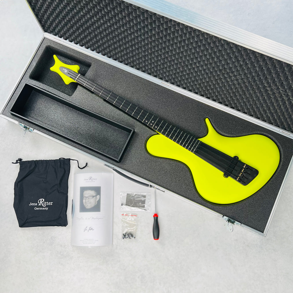 Jens Ritter R-8 Concept 4-String Bass 2020 - Screaming Yellow - 17